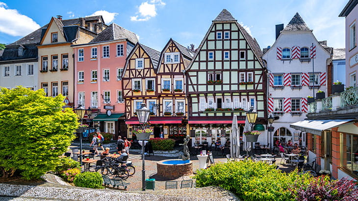 Linz am Rhein, Half-timbered houses in Linz am Rhein, Germany